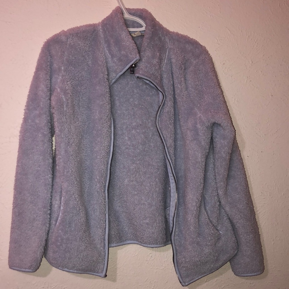 Sonoma baby blue fur jacket